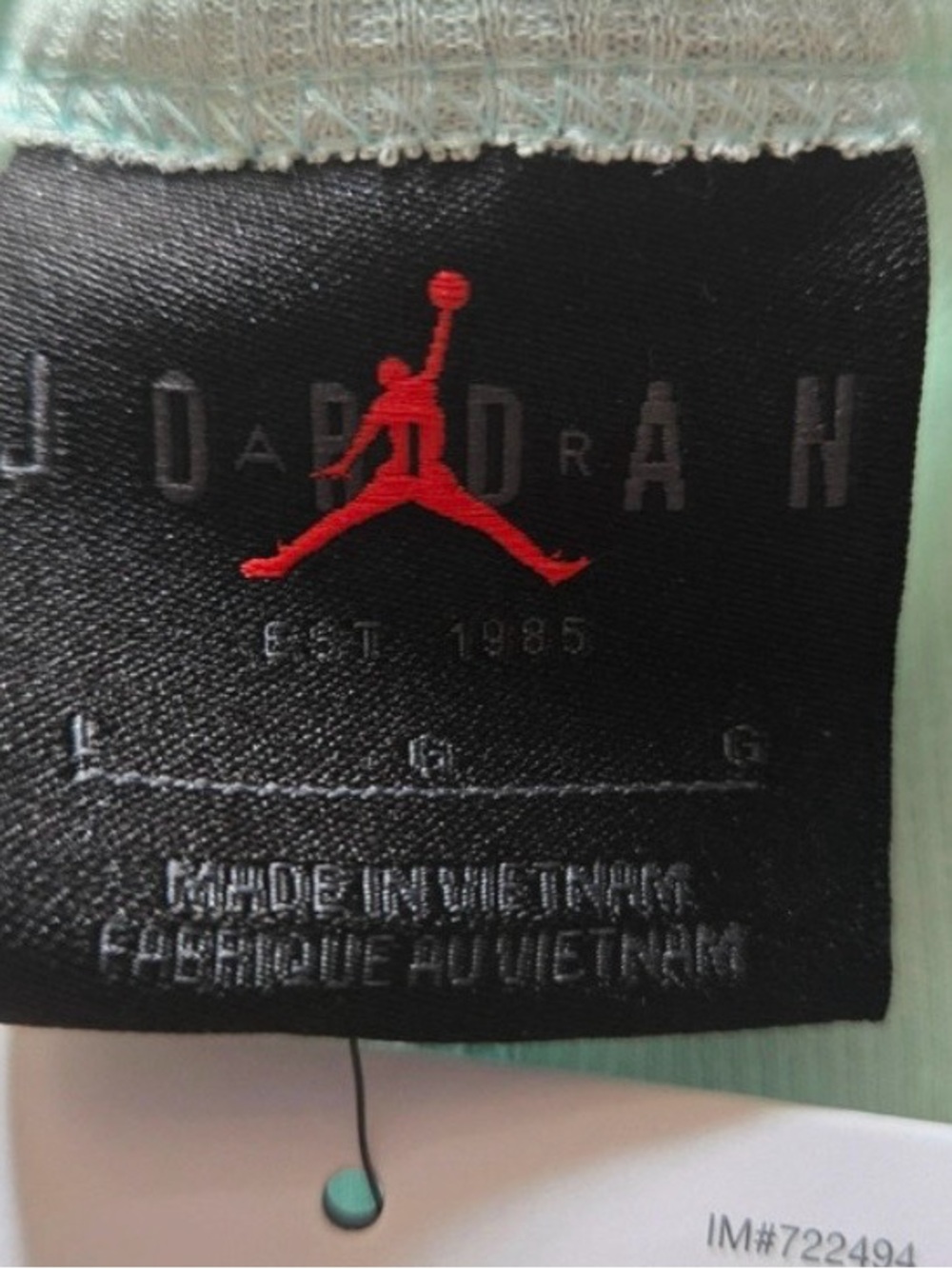 Jordan Mint Ribbed Racerback Crop Tank - Picture 7 of 8